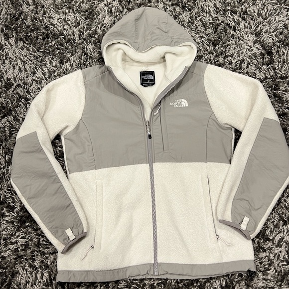 THE NORTH FACE  GRAY & BLACK DENALI FLEECE JACKET - Picture 13 of 14